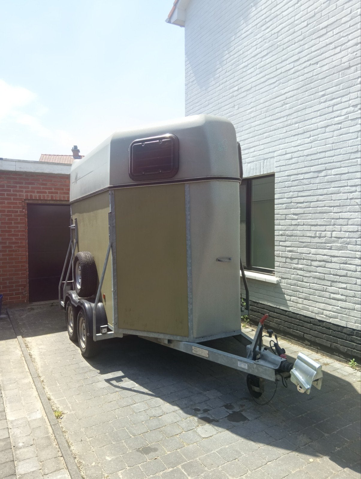 Weijer 2-paards trailer, Animaux & Accessoires, Chevaux & Poneys | Semi-remorques & Remorques, Utilisé, Remorque 2 chevaux, Bois