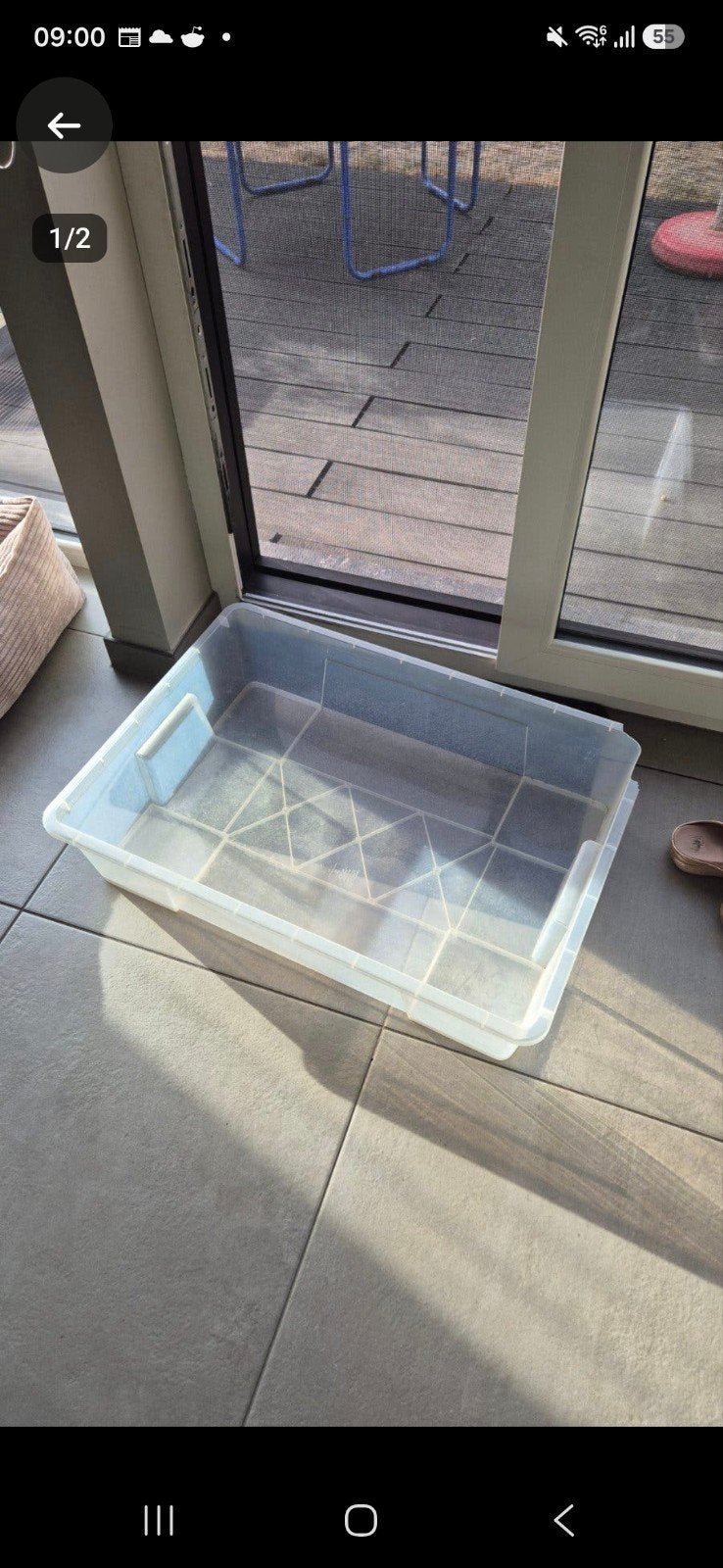 plastic bak, Ophalen