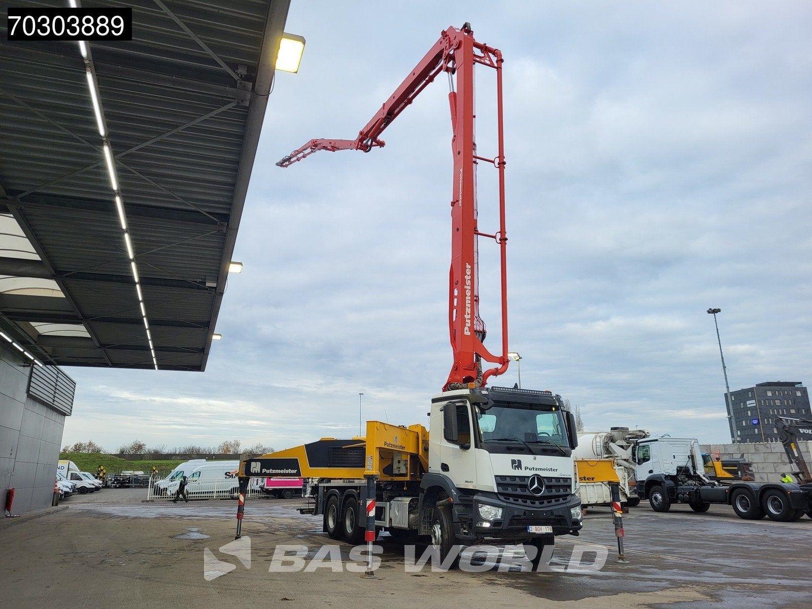 Mercedes Arocs Arocs 2640 6X4 Belgium Truck 36mtr Putzmeiste, Automaat, Cruise Control, Stof, 400 pk