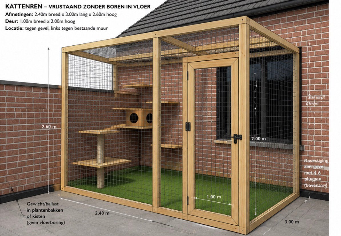 Courses de chats personnalisées pour le jardin/  la terrasse, Enlèvement, Neuf