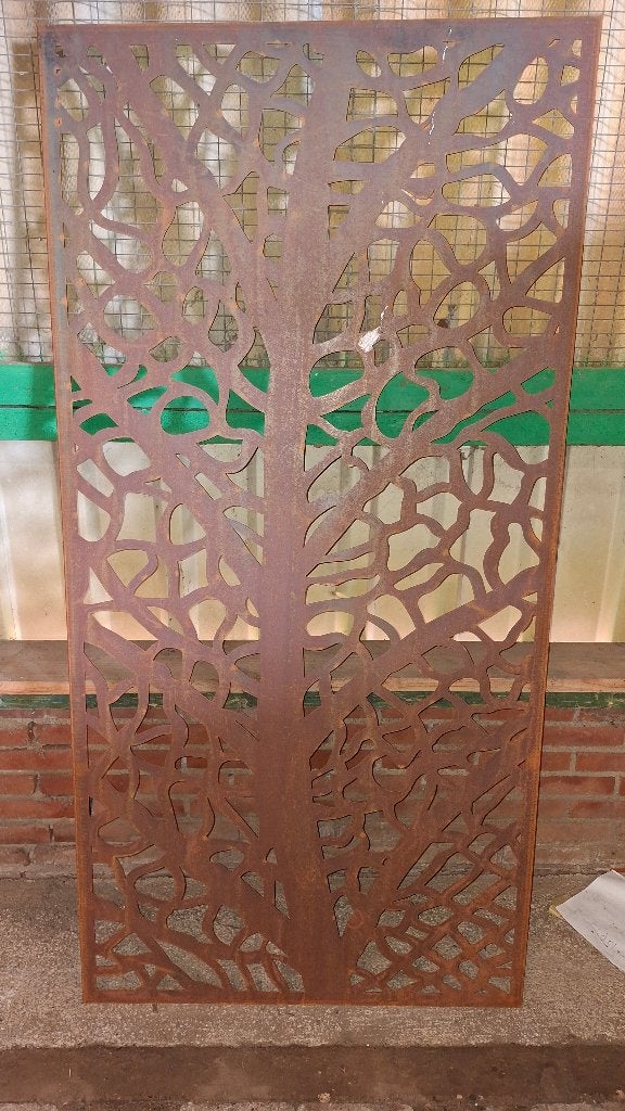 Panneau de jardin en acier corten L 90 cm x H 180 cm, Enlèvement, Neuf, Fer, 1 à 2 mètres