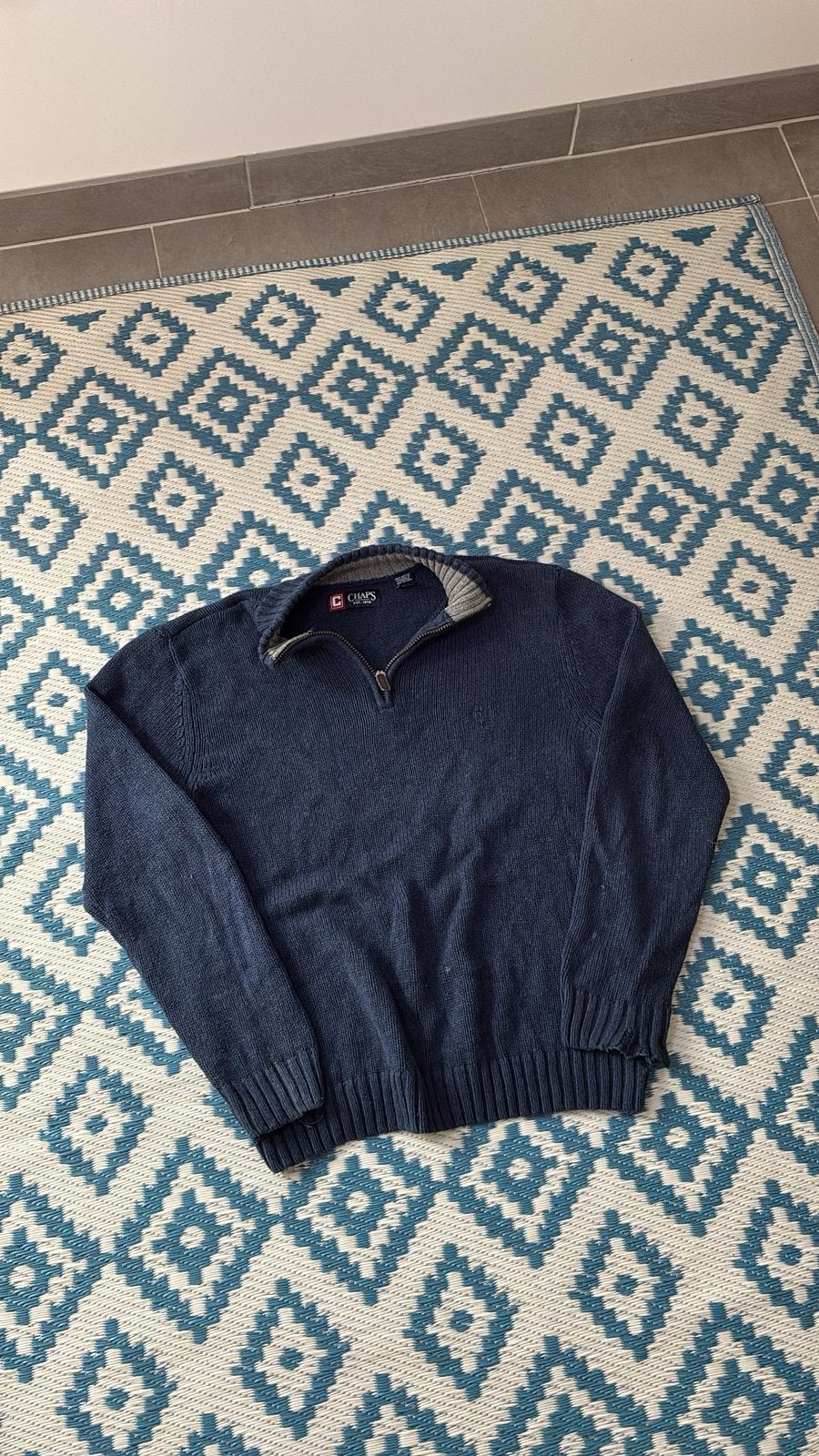 Vintage Chaps 1/4 sweatshirt, Kleding | Heren, Verzenden, Gedragen, Maat 52/54 (L), Overige kleuren