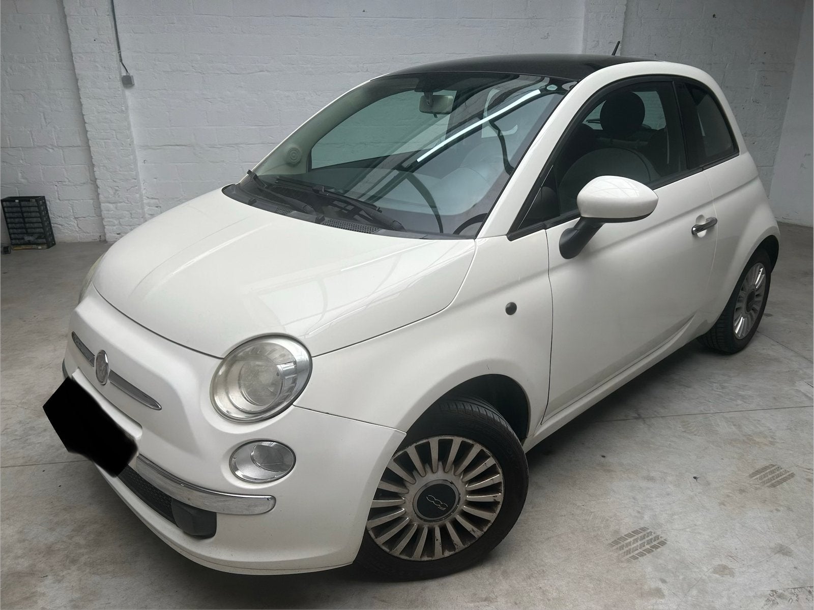 FIAT 500 1.2i/2010=EURO5/TOIT PANORAM+AIRCO+CITY DRIVE/CT OK, Autos, Fiat, Euro 5, Beige, Boîte manuelle, Particulier