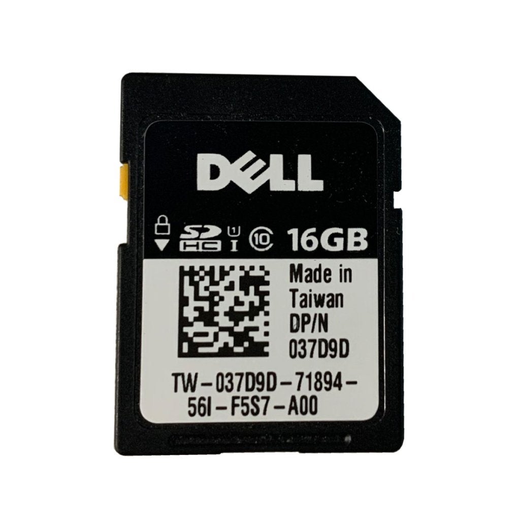 16GB Dell Class 10 SD HC Flash Card 37D9D 7GH0Y
