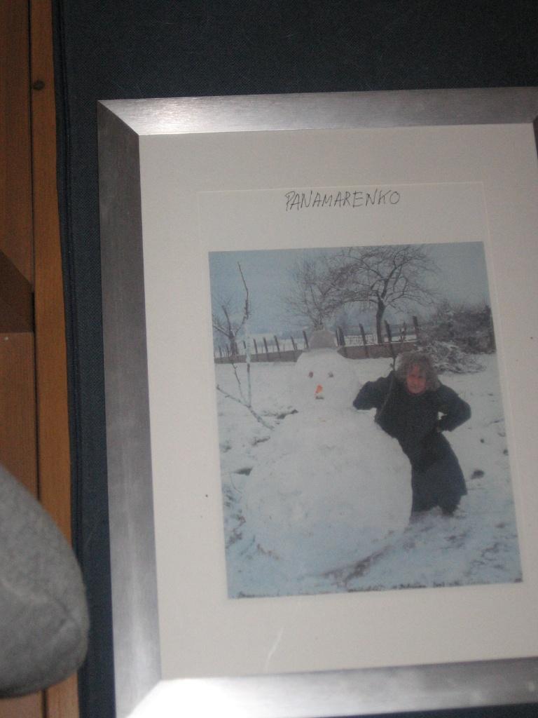 iconische off set print foto panamarenko in de sneeuw, Huis en Inrichting, Woonaccessoires | Schilderijen, Tekeningen en Foto's