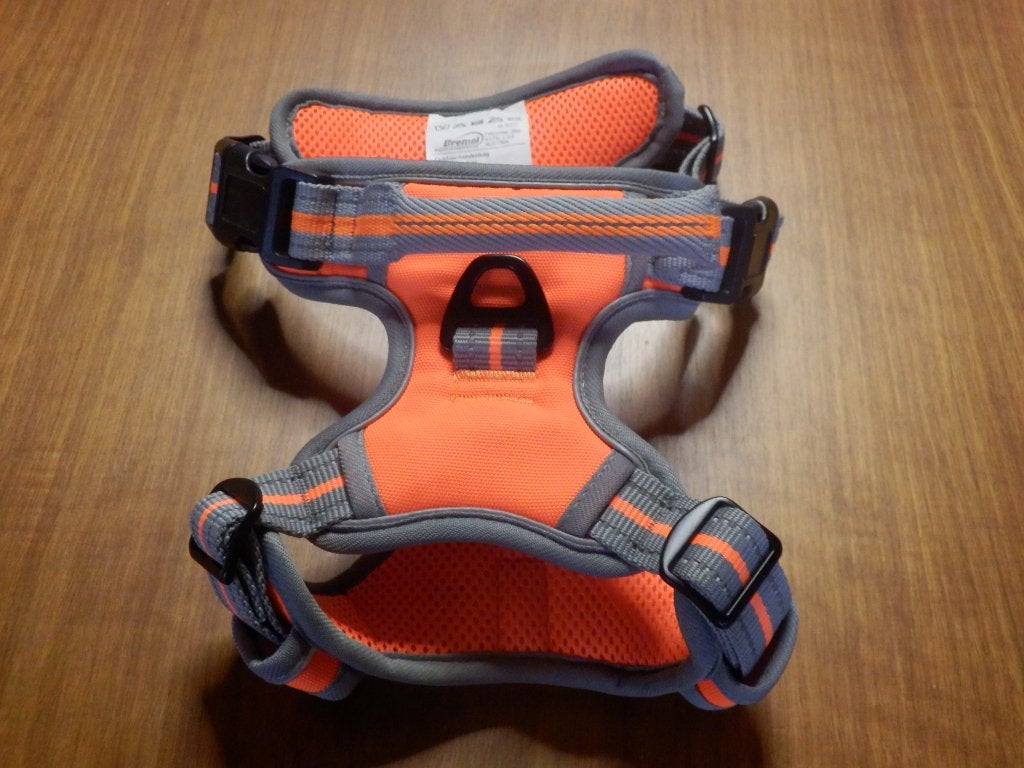 (2) -Harnais chien orange gris taille M - bremel - neuf, Animaux & Accessoires, Enlèvement ou Envoi, Neuf