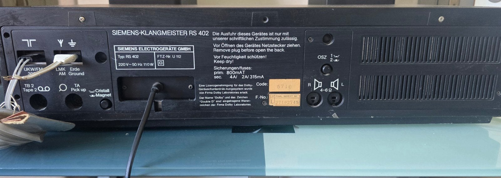 Vintage caseiver siemens met phono ingang, Ophalen