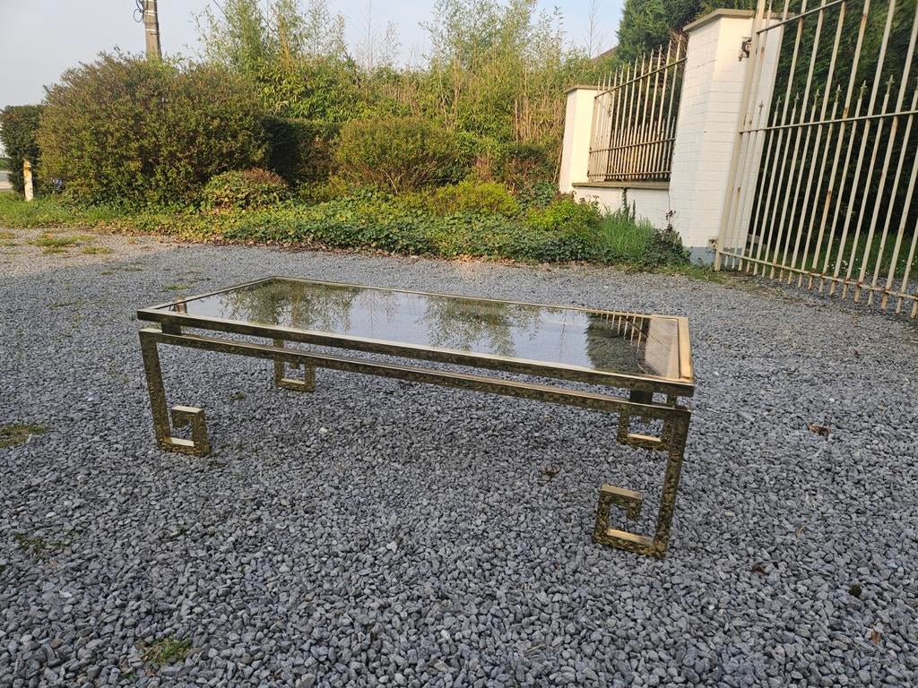 Table basse Hollywood Regency en laiton, Enlèvement
