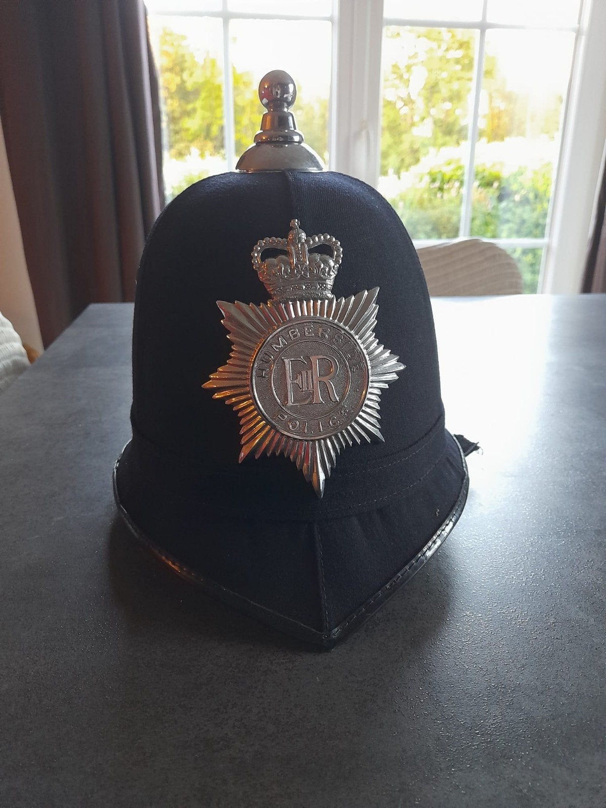 Militaria: Humberside politiehelm - Engelse politie, Ophalen of Verzenden, Overige soorten, Helm of Baret