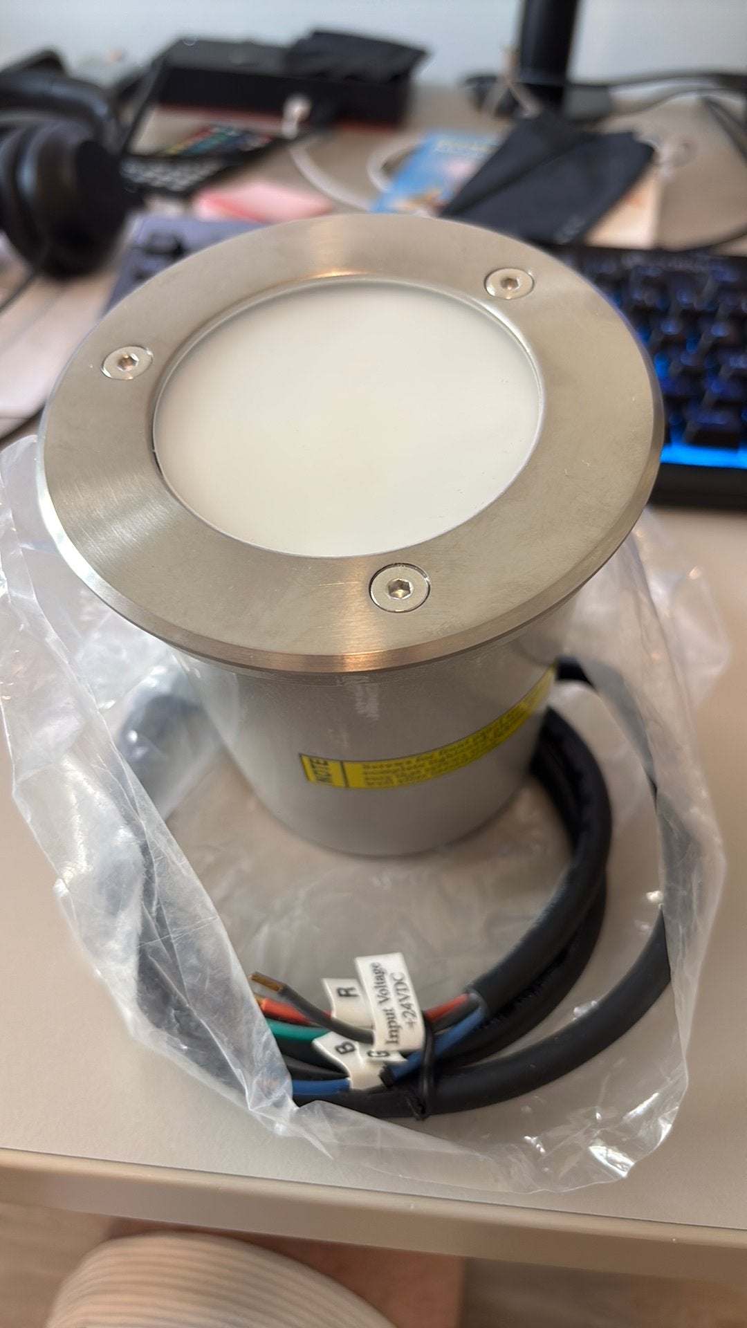 Kapego Inwerk vloerlamp RGB 24V, Ophalen of Verzenden, Nieuw, Metaal, Minder dan 100 cm
