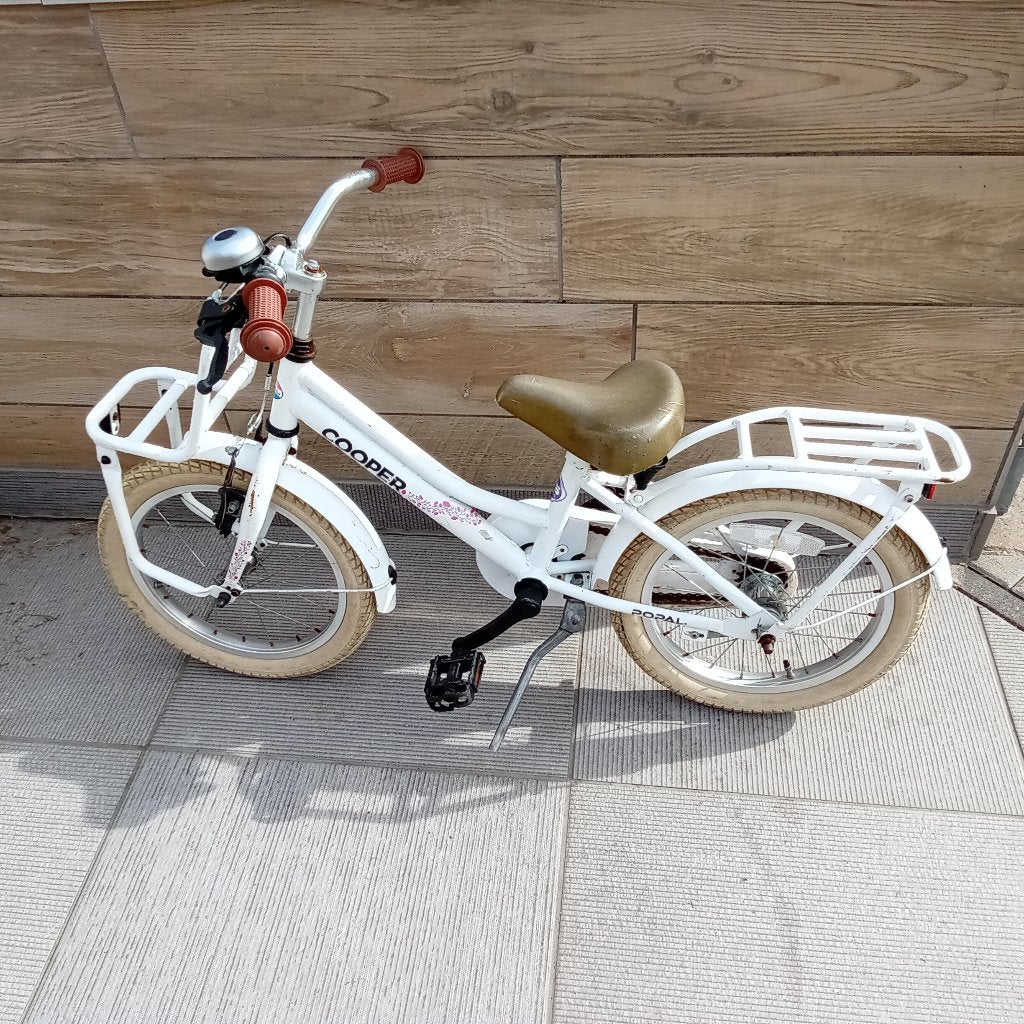 Stevige kinderfiets 16", Ophalen, Terugtraprem, Poopal, 16 tot 20 inch