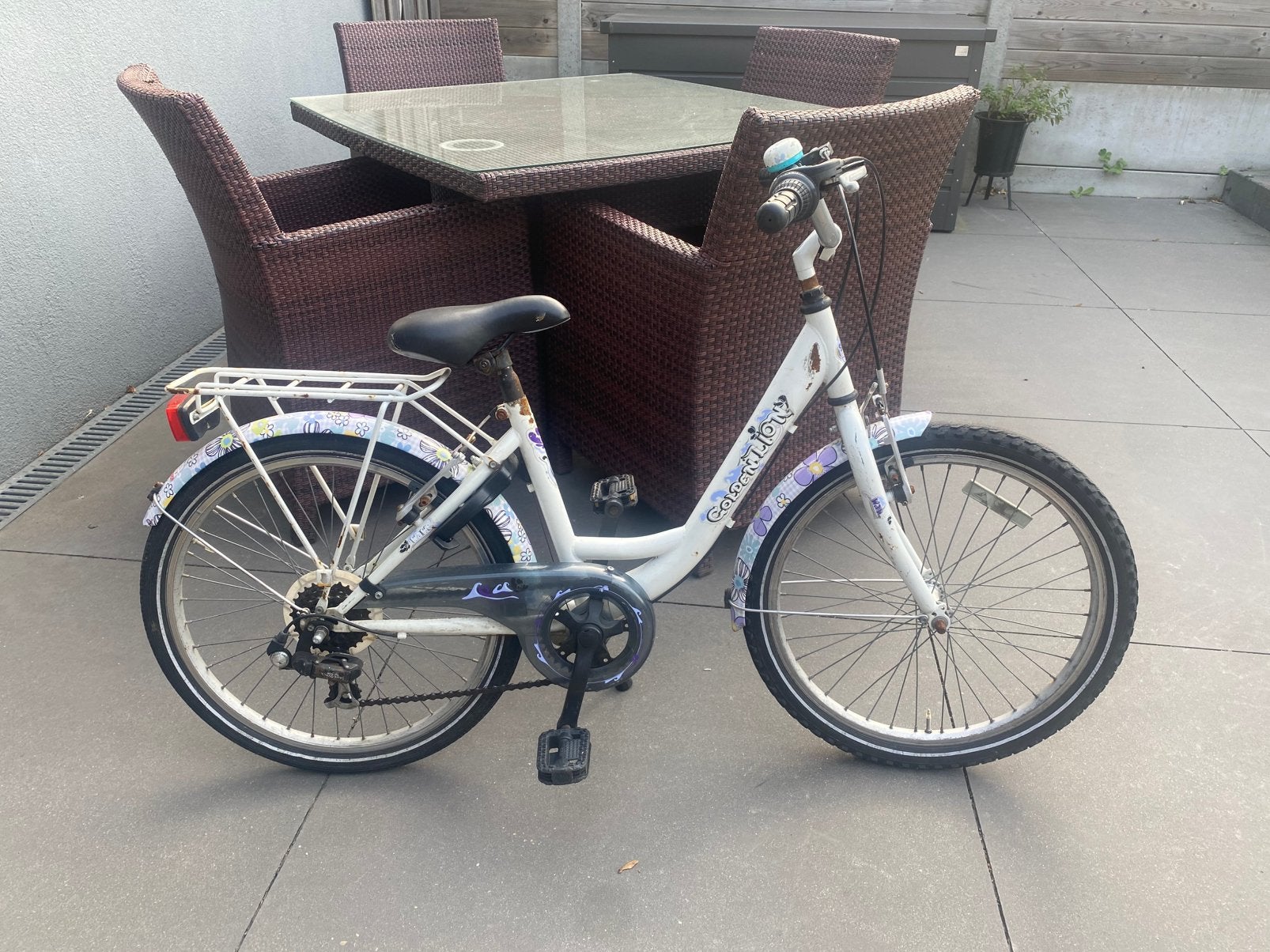 Meisjes Kinderfiets 22 inche, Fietsen en Brommers, Ophalen, Zo goed als nieuw