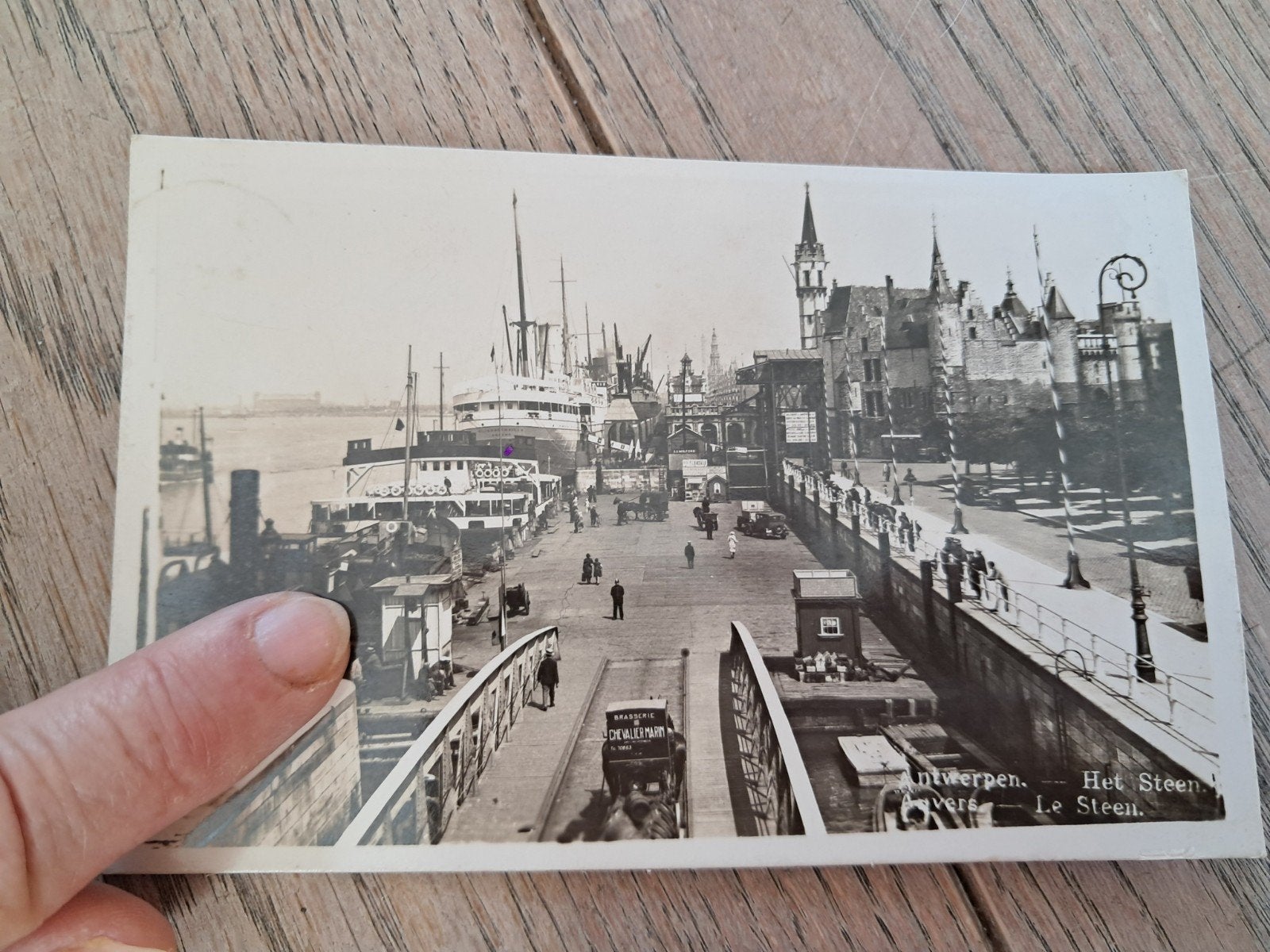 Pk uit 1904 met oude postzegel, Het Steen - Antwerpen, Eine, Ophalen of Verzenden