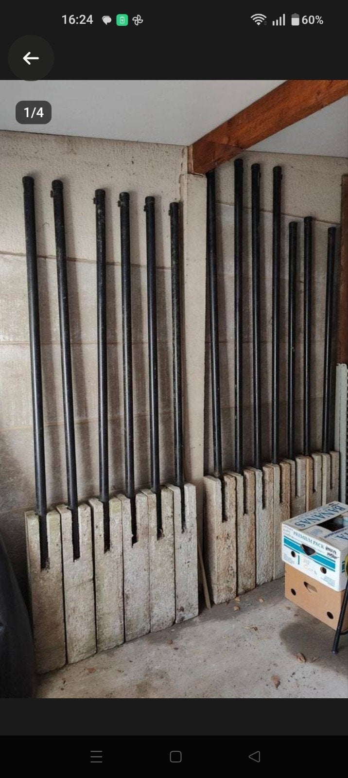 13 nieuwe combipaal, Betonpaal, omheiningspaal, Tuin en Terras, Ophalen, Nieuw, IJzer
