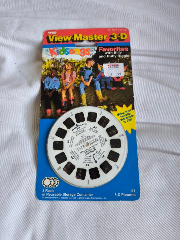 Viewmaster view-master set kinderliedjes gloednieuw verzegel