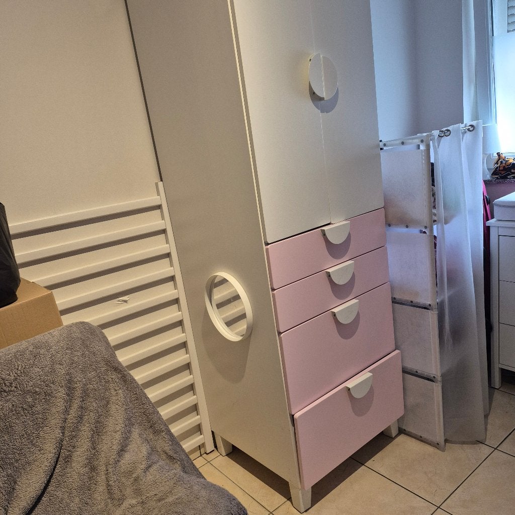 Commode enfant IKEA SMÅSTAD / PLATSArose – Très bon état, Maison & Meubles, Enlèvement