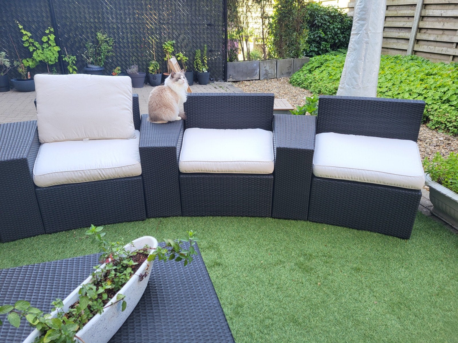 Tarrington House loungeset met kussens[grijs], Tuin en Terras, Ophalen, Loungeset