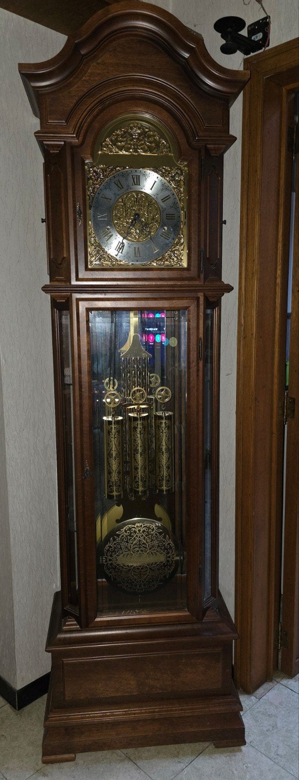 Klassieke staande klok met 3 gewichten, Antiek en Kunst, Ophalen