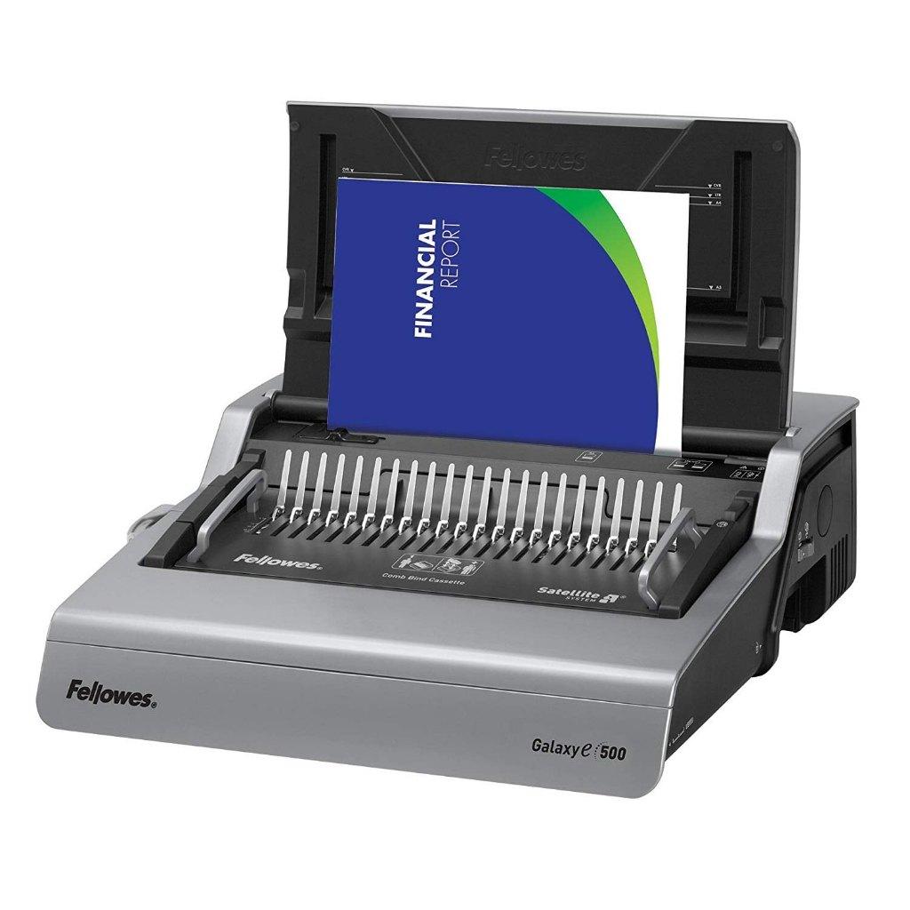 Inbindmachine fellowes e-galaxy 500 + toebehoren, Diversen, Ophalen, Gebruikt