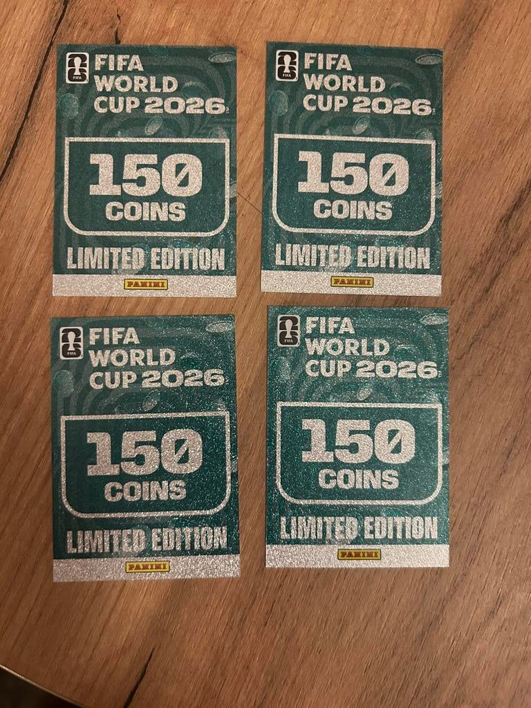 Panini Fifa World Cup 2026 4 fois 150 pièces et cartes, Enlèvement ou Envoi, Neuf, Plusieurs images