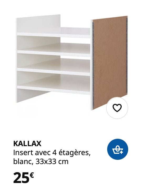 gratuit==>5 divers accessoires Kallax Ikea moitié prix !, Enlèvement, Utilisé