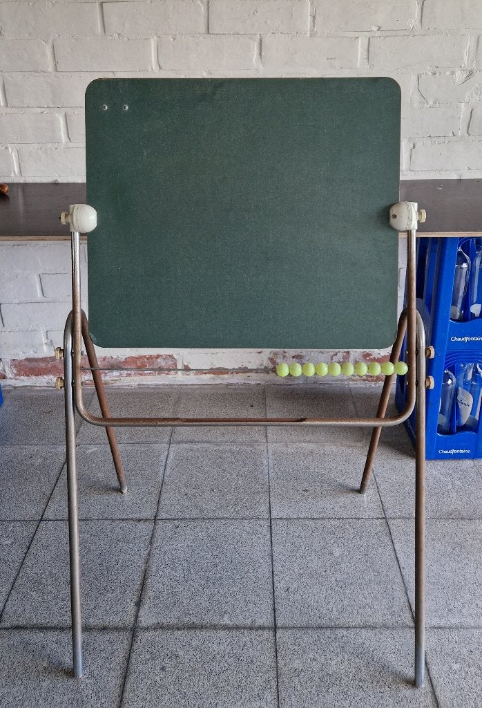 Vintage krijtbord met telraam, Diversen, Ophalen, Mobiel, Gebruikt, Krijtbord