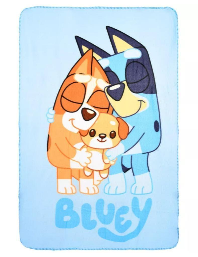 Bluey Fleece Deken - Family Fleecedeken Bluey en Bingo, Kinderen en Baby's, Nieuw, Ophalen of Verzenden, Deken of Dekbed, Jongetje of Meisje