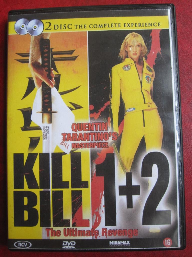 Kill Bill 1 + 2 (2 disc), Vanaf 16 jaar, Boxset, Actie, Ophalen of Verzenden