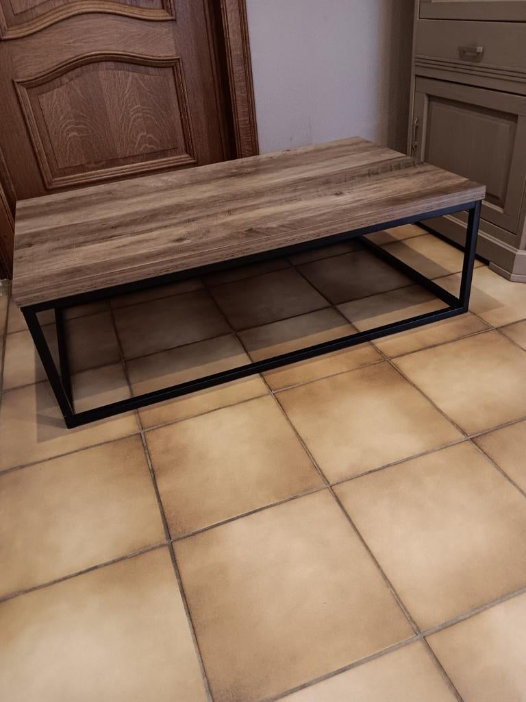 Salontafel rechthoekig, Ophalen, Kunststof, Gebruikt, 100 tot 150 cm