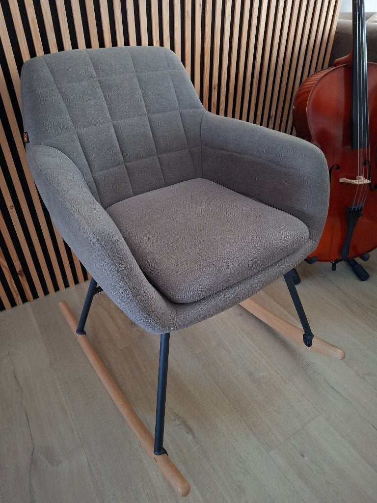 Schommelstoel, Maison & Meubles, Chaises, Gris, Enlèvement, Utilisé, Une