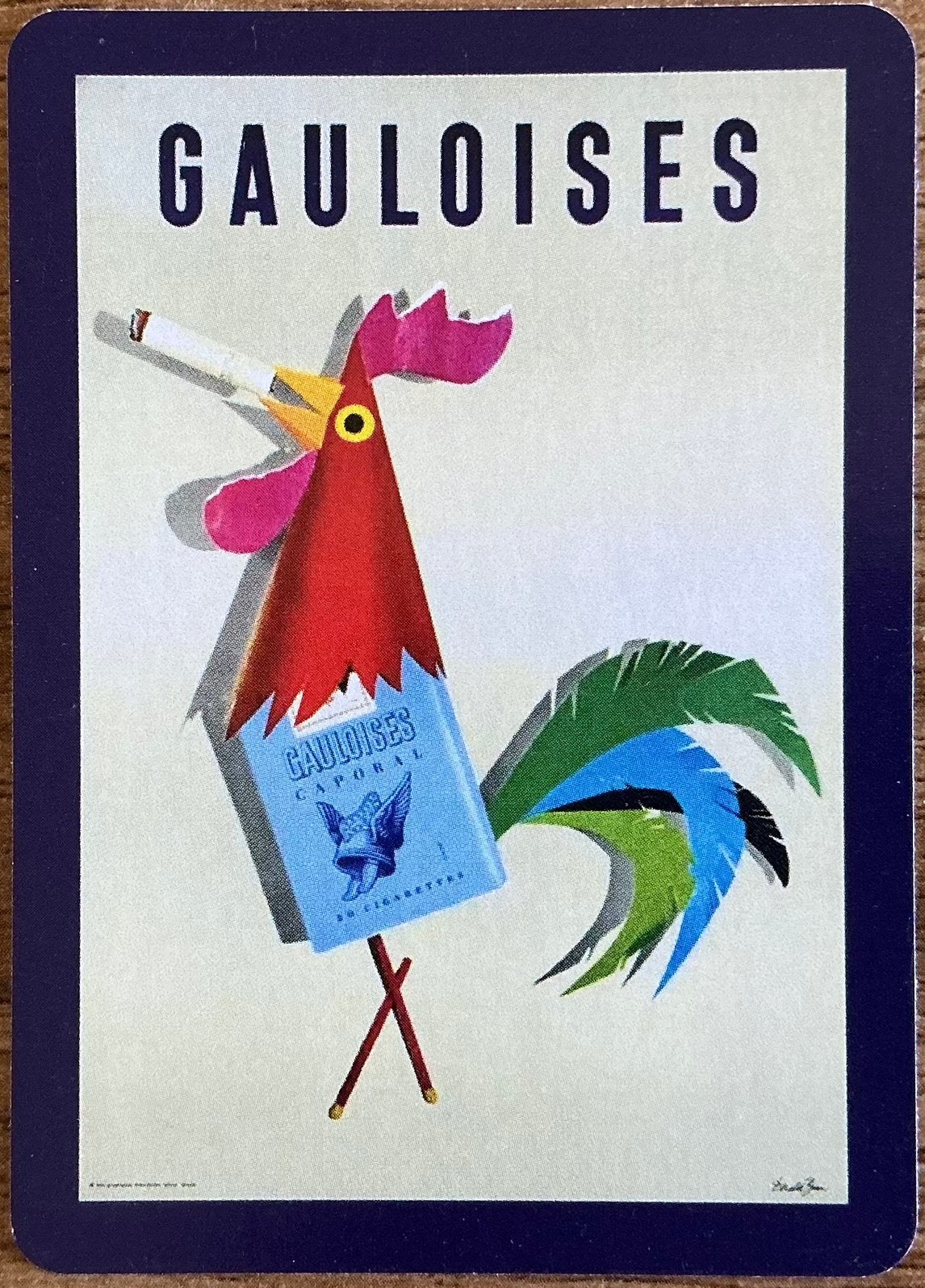 CIGARETTES GAULOISES CAPORALES Spok, Enlèvement ou Envoi, Comme neuf, Carte(s) à jouer