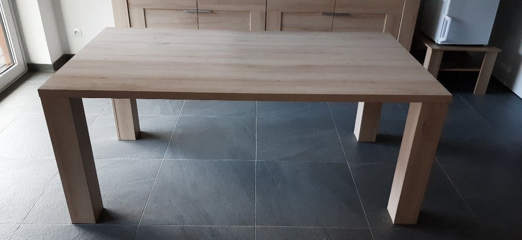 Stevige houten tafel, eettafel, werktafel of hobbytafel, Ophalen of Verzenden, Gebruikt