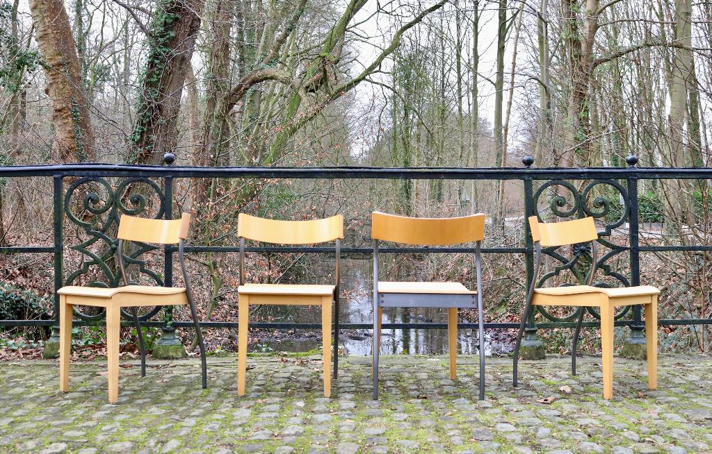 Vintage IKEA Nordisk stoelen, Ophalen, Bruin, Hout, Vijf, Zes of meer stoelen