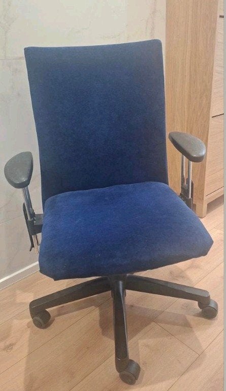 Chaise de bureau professionnelle. JE DOIS Y ALLER MAINTENANT, Comme neuf, Enlèvement, Bleu, Chaise de bureau