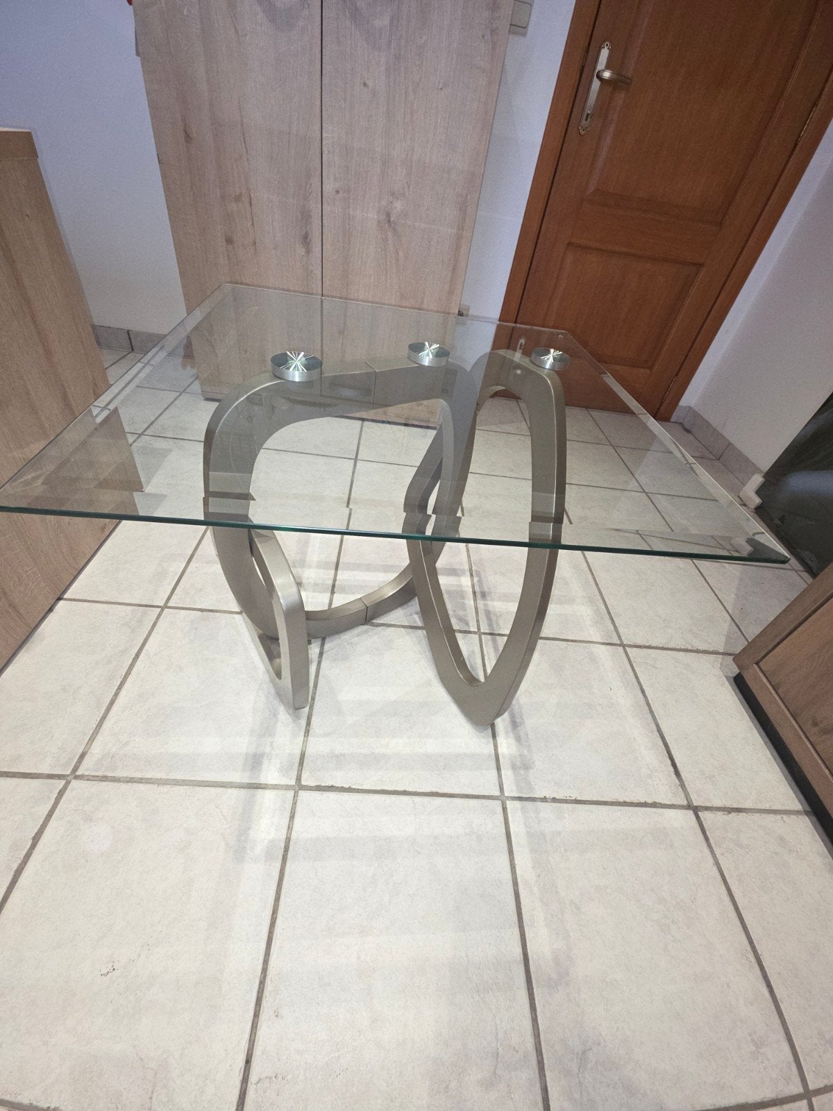 Table de salon en verre, Ophalen, Glas