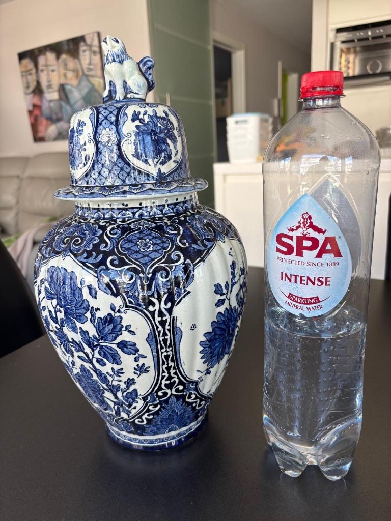 Dekselvaas Delfts - Royal Sphinx, Antiek en Kunst, Ophalen