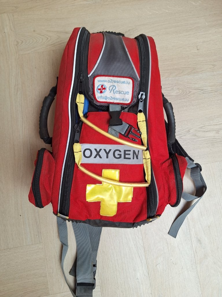 Sac de transport avec bouteille d'oxygène, Enlèvement ou Envoi, Utilisé, Bouteille de plongée