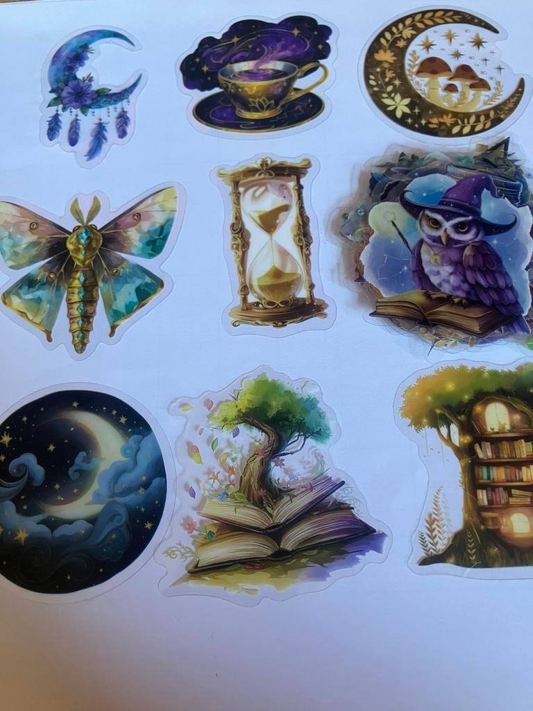 Scrapbooking 50 stickers thema magie, Hobby en Vrije tijd, Scrapbooking, Ophalen, Nieuw