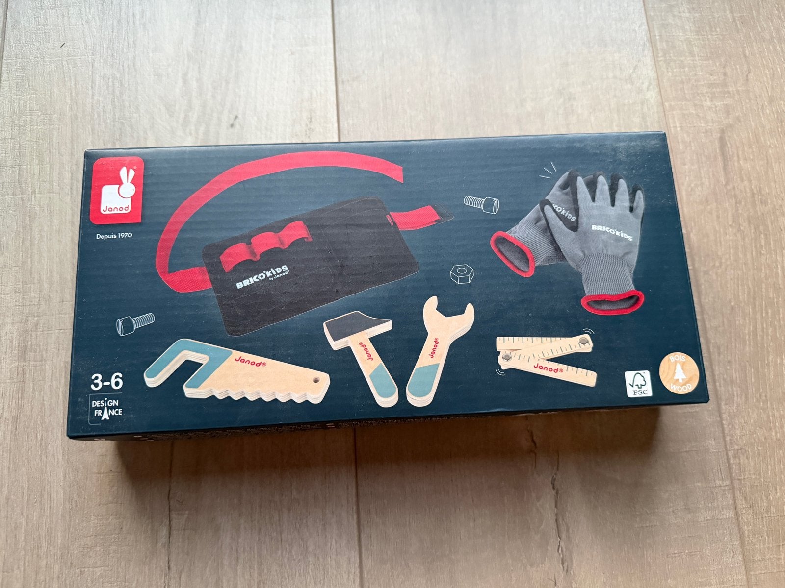 Janod - gereedschapsriem + handschoenen, Enlèvement, Neuf