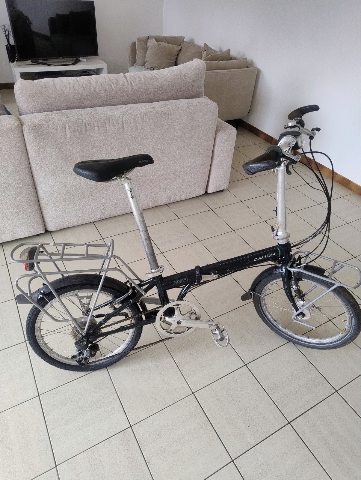 Dahon vouwfiets, Fietsen en Brommers, Ophalen, 20 inch of meer, Gebruikt, Velgrem