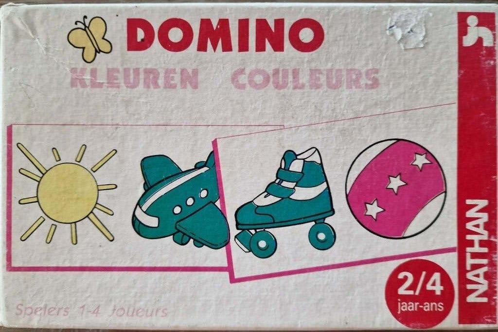 Domino - oud spel - verzamelitem, Kinderen en Baby's, Speelgoed | Kinderpuzzels, Ophalen of Verzenden, 10 tot 50 stukjes, Gebruikt