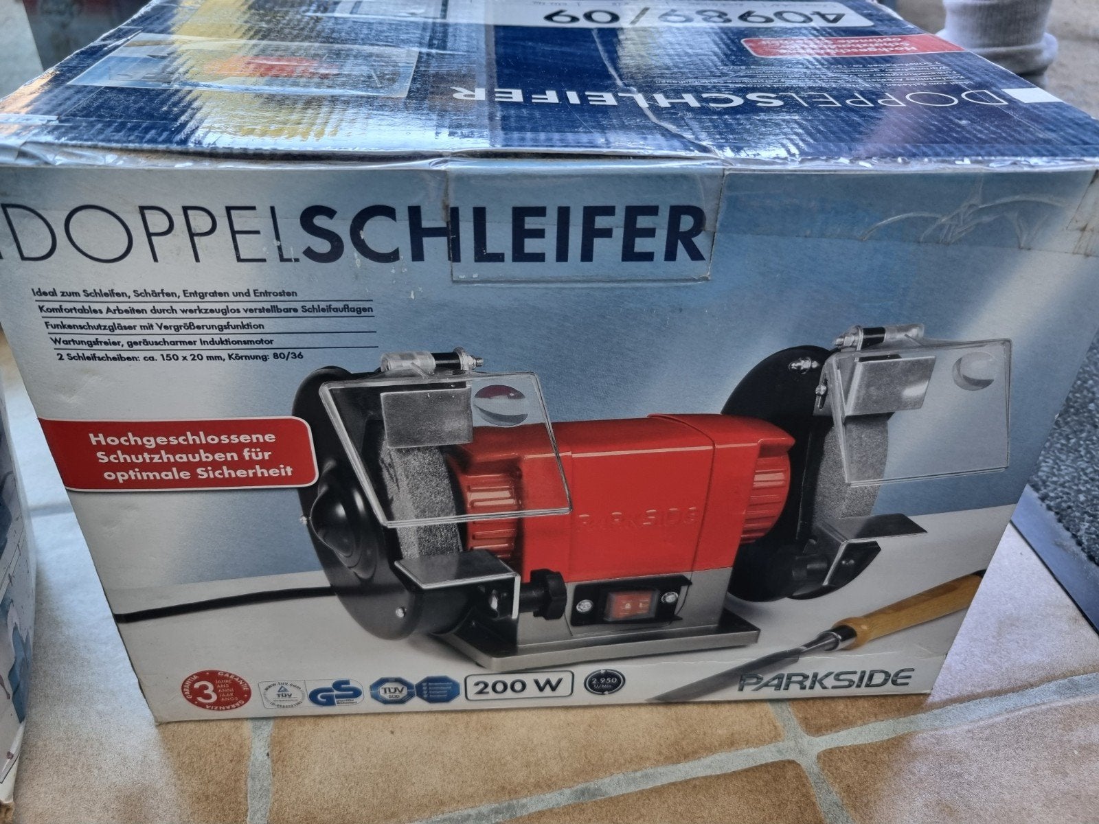 dubbele slijpmachine, Doe-het-zelf en Bouw, Gereedschap | Slijpmachines, Ophalen, Zo goed als nieuw