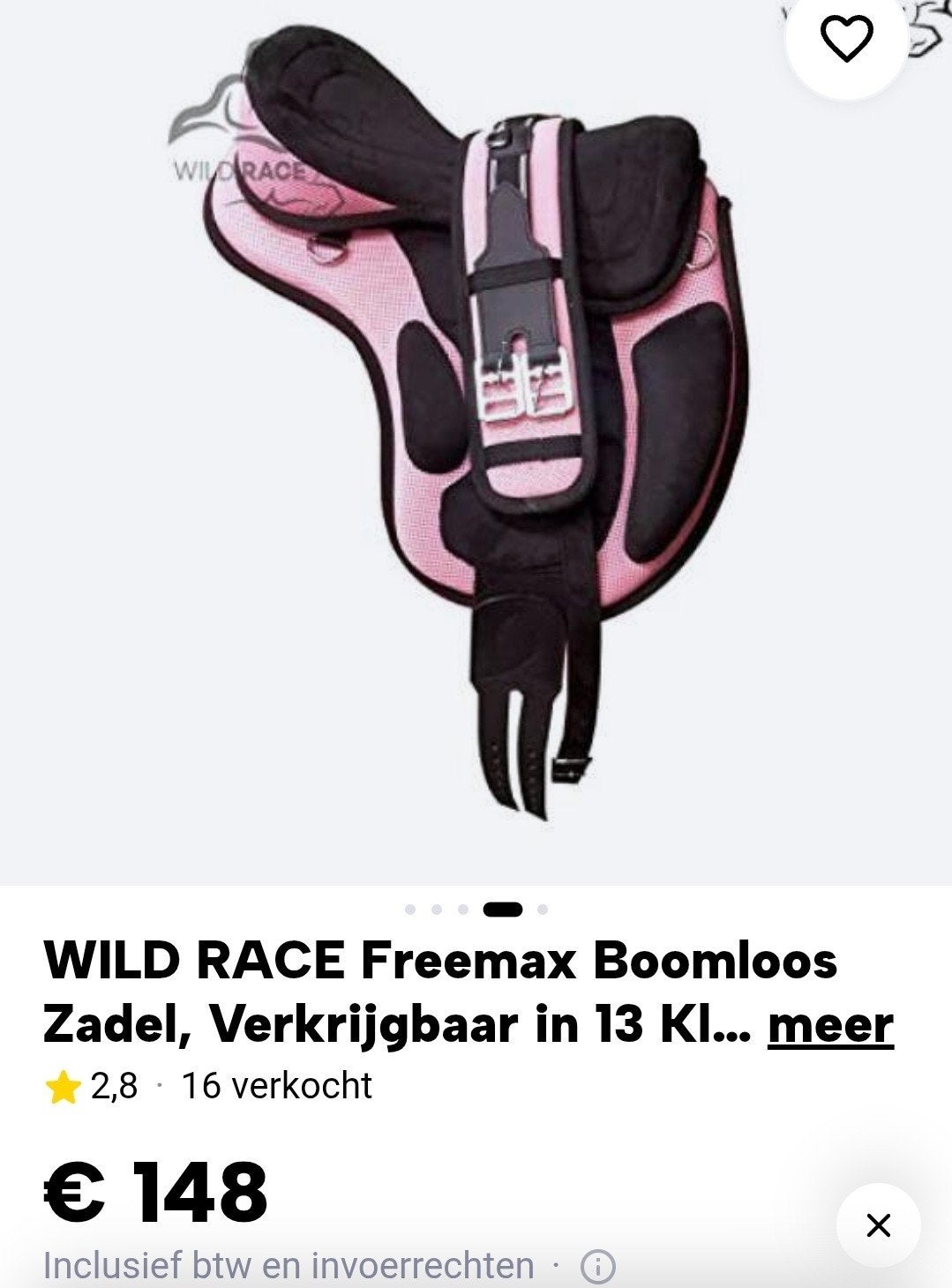 Zadel NIEUW, Ophalen, Nieuw