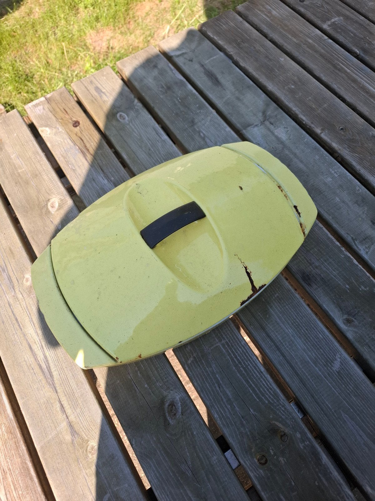 Braadpan le creusette antiek emaille, Antiek en Kunst, Ophalen of Verzenden