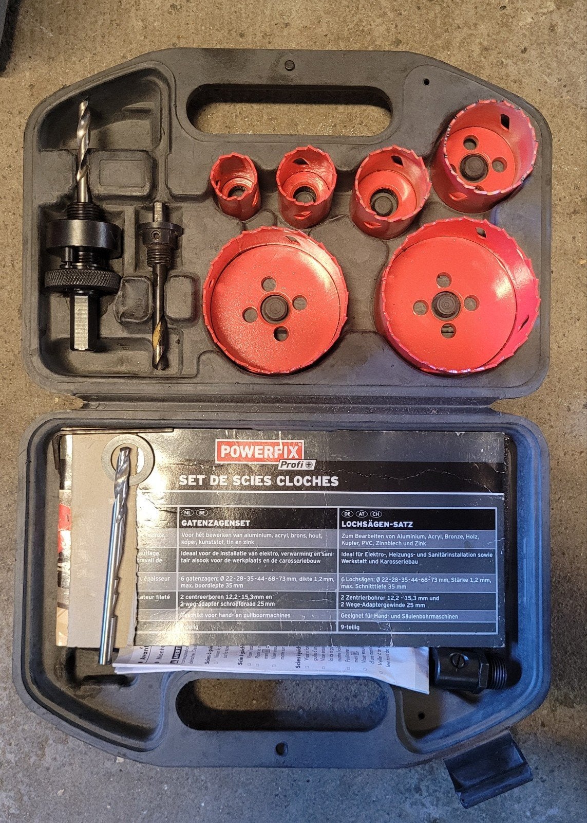 Set de scies cloches, Doe-het-zelf en Bouw, Gereedschap | Handgereedschap, Ophalen, Overige merken
