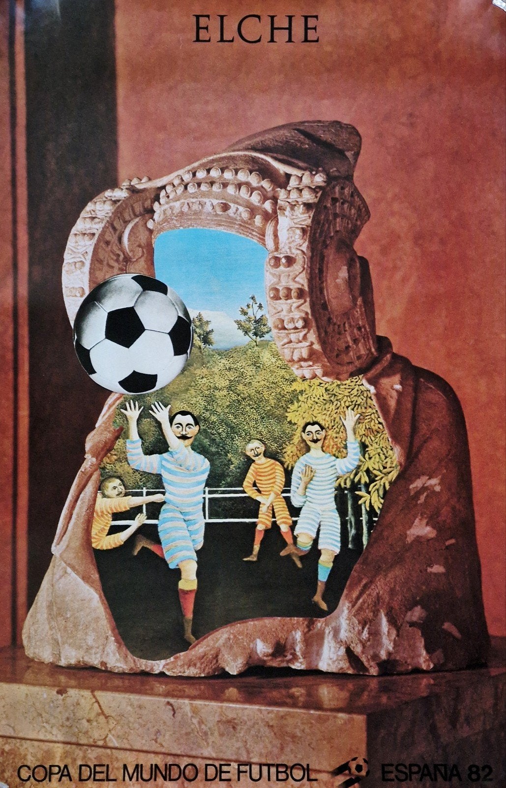 Affiche WK 1982 Kolar - Elche, Ophalen of Verzenden