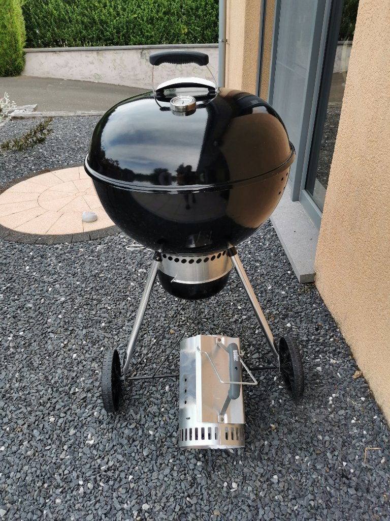 Barbecue Weber grand format avec cheminée d'allumage, Enlèvement, Comme neuf, Weber, Avec accessoires