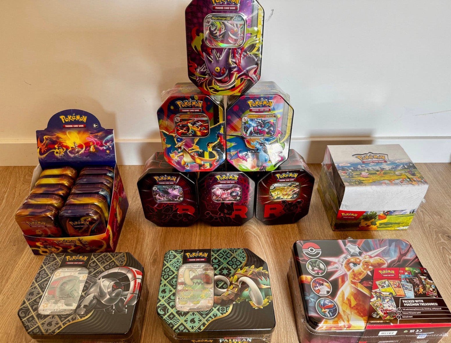 Pokémon Sealed Tin & Mini Tin Collectie, Ophalen of Verzenden, Nieuw, Booster, Foil