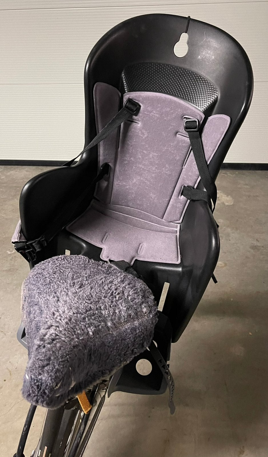 Siège enfant Polisport pour vélos, Repose-pieds, 9 à 36 kg, Enlèvement, Utilisé