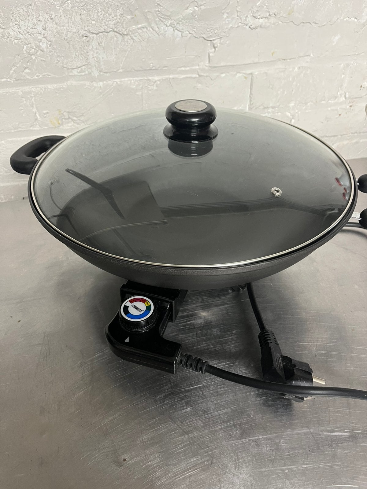 Wok électrique Princess, utilisé une fois, Maison & Meubles, Cuisine | Casseroles & Poêles, Enlèvement, Comme neuf, Wok